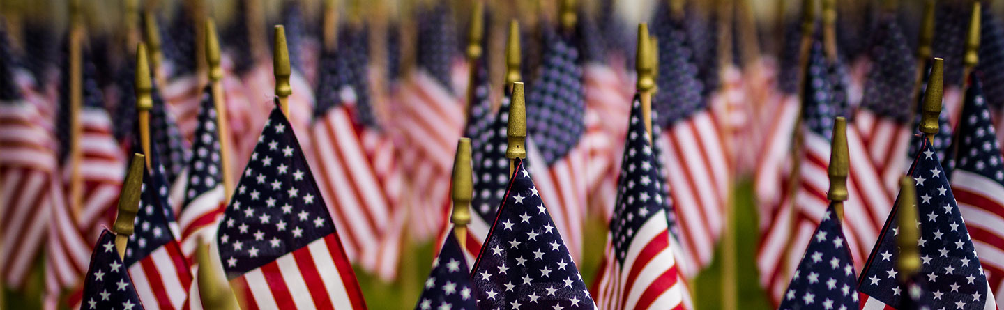 American flags