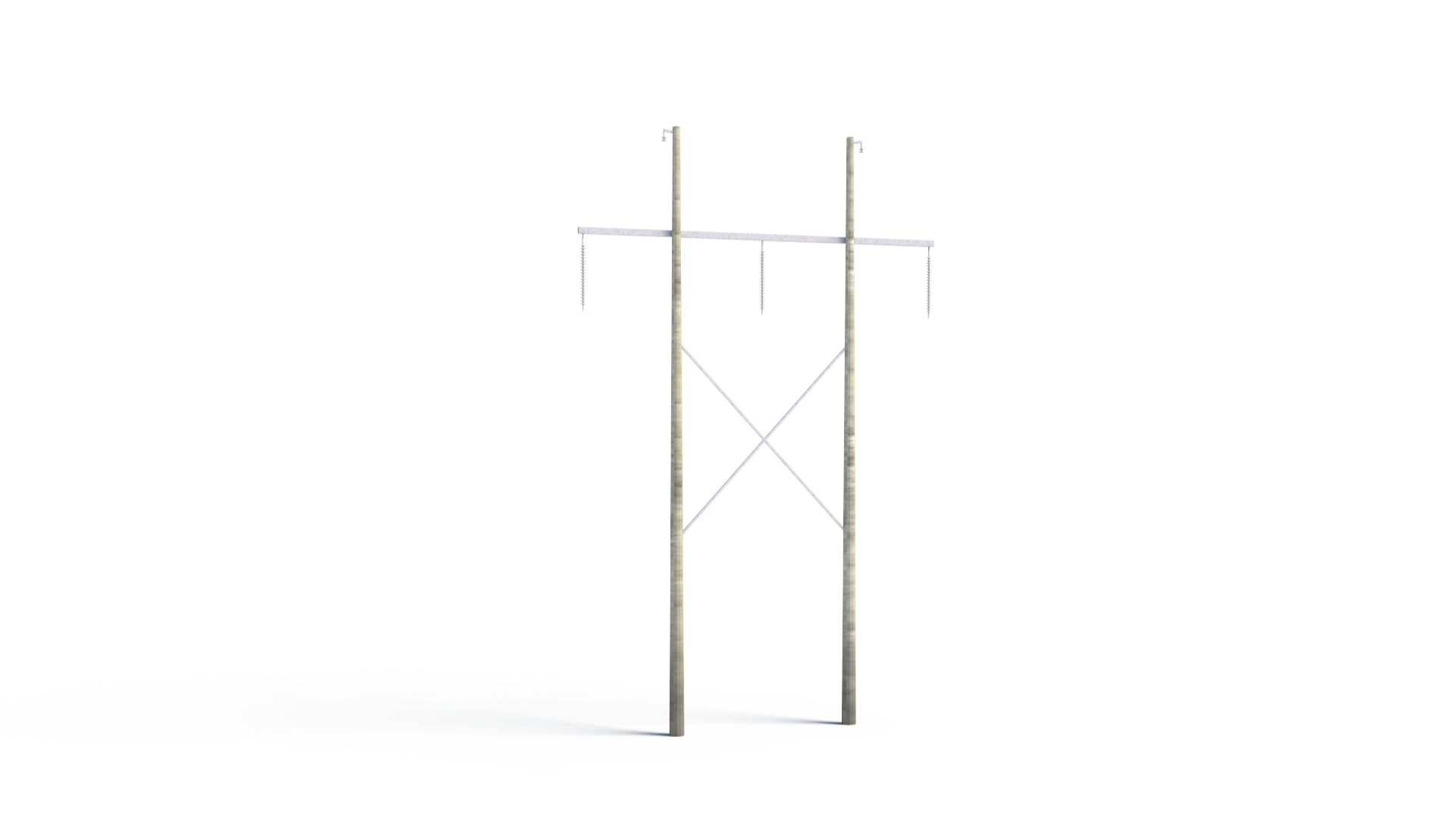 Existing Wooden H-frame
