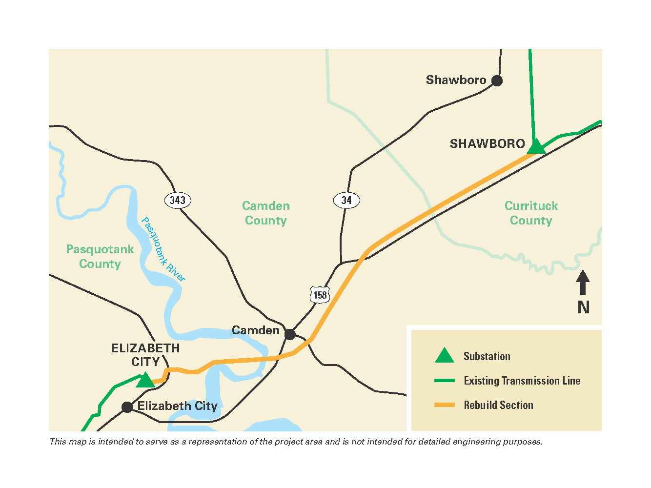 Shawboro Sub and Elizabeth City Sub Map Dec 2022