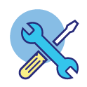 Screwdriver and Wrench Icon