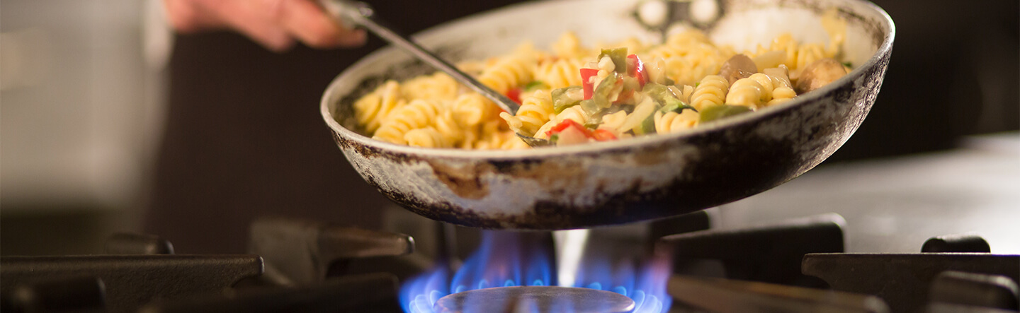 Cooking on Natural Gas Stove