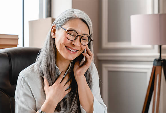 Lady Talking on Phone