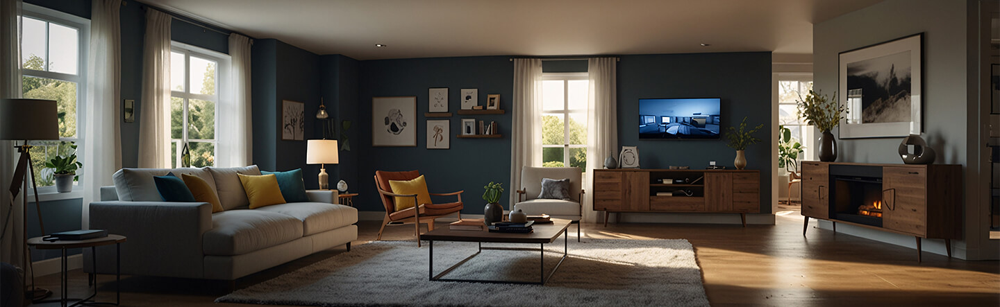 Living Room Using Electricity