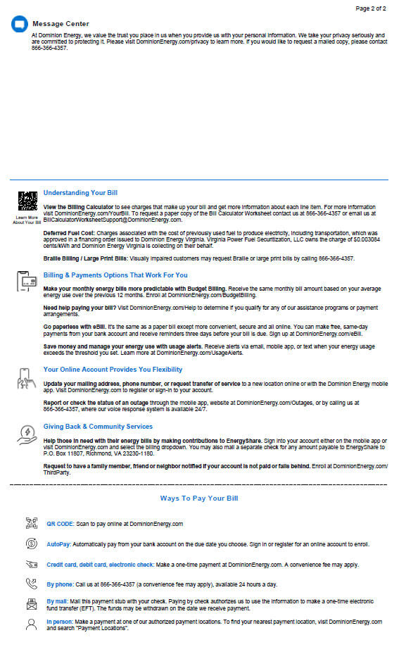 Virginia Bill Sample Back