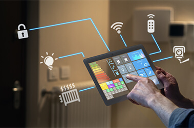 Smart Home Setup on Tablet